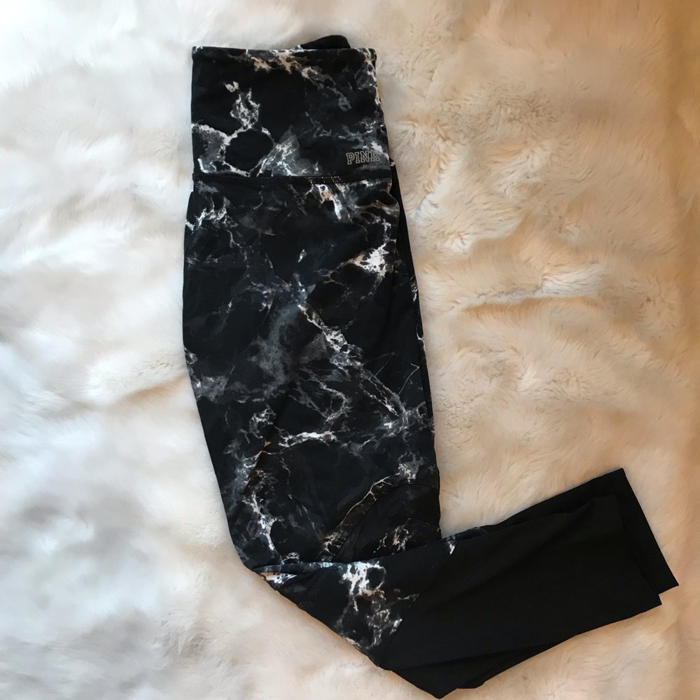High-Waisted Marbled Leggings